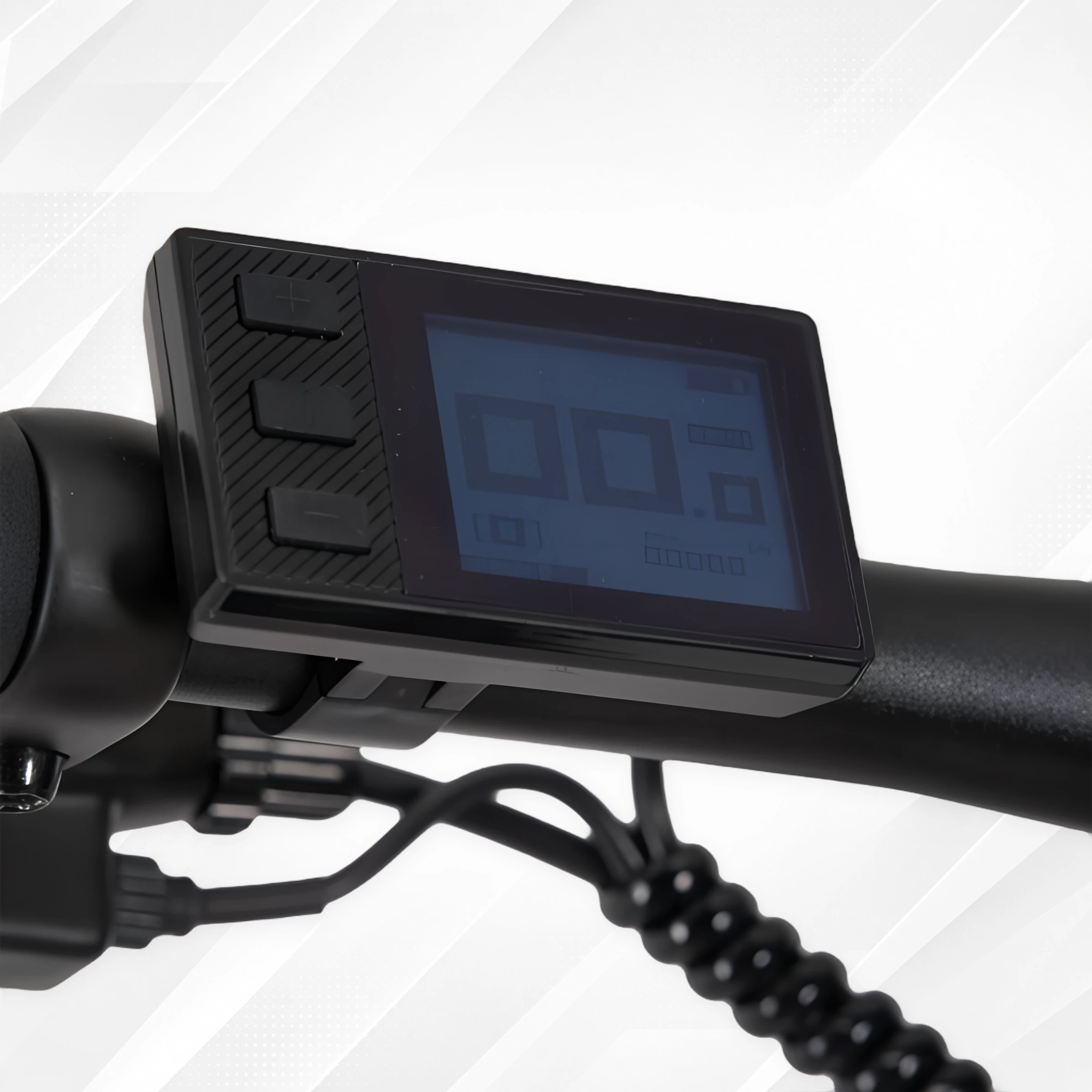 Display LCD da 1,77 pollici della Nilox X8 Plus con pulsanti più, funzione e meno